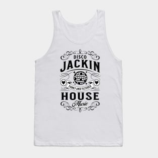 DISCO JACKIN HOUSE - Funky & Filtered Vintage (black) Tank Top